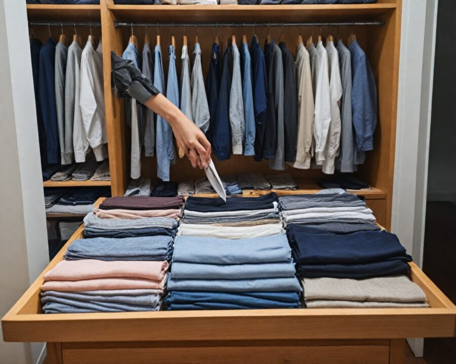 Dicas práticas para organizar um armário minimalista
